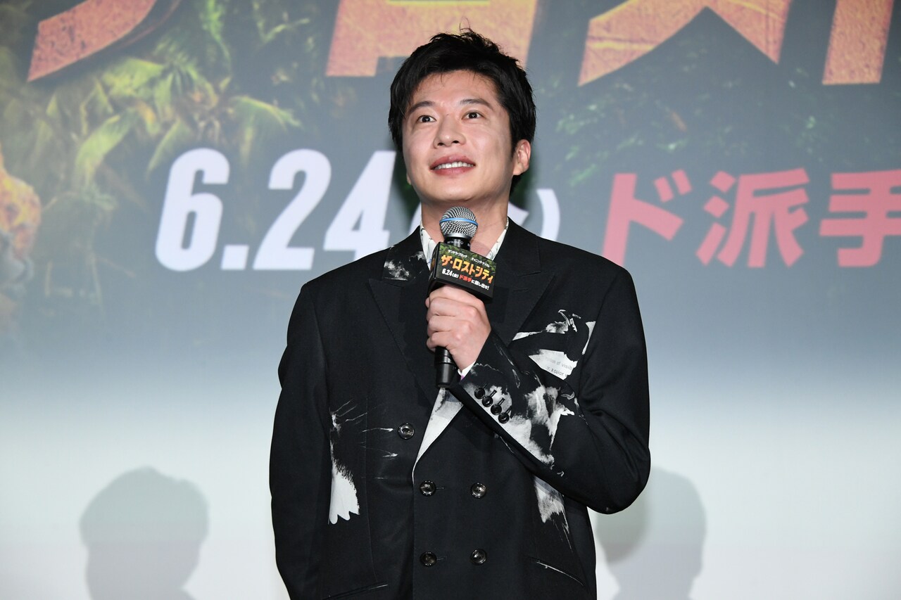 田中圭が愛と冒険ぎっしりの「ザ・ロストシティ」アピール、「すごいスケールのボケも」