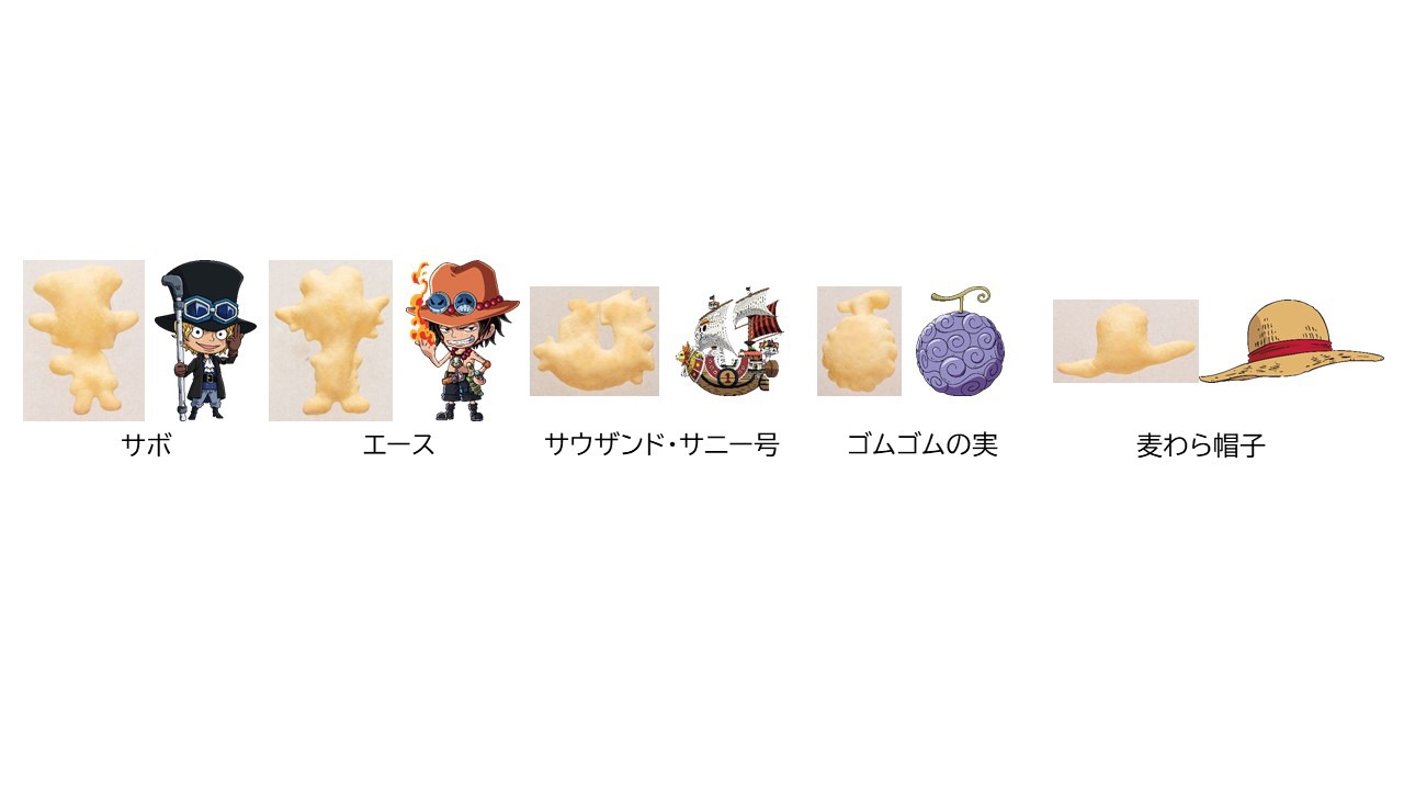 おっとっと うすしお味の菓子型。