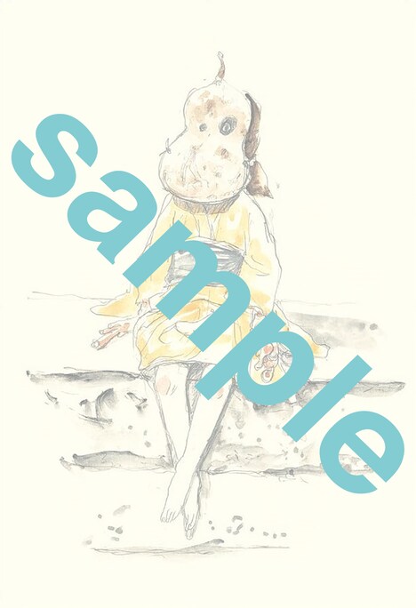 初回特典の松本大洋イラストポストカード。