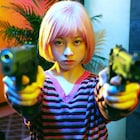 橋本環奈が真顔で二丁拳銃&BL本に大興奮「バイオレンスアクション」新写真7枚