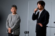 左から是枝裕和、ソン・ガンホ。