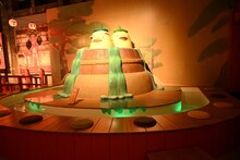 「鈴木敏夫とジブリ展」より、「油屋別館」エリアの様子。