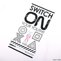「仮面ライダーフォーゼ SWITCH ON YOUR YOUTH!! Tシャツ」のプリント。