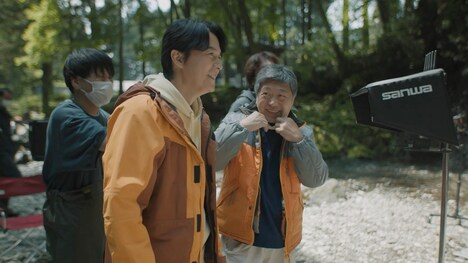 CM「ジャパネットウォーター きれいだ。」篇メイキング写真