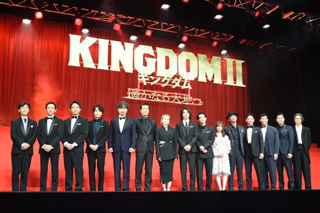 「キングダム2 遥かなる大地へ」ワールドプレミアの様子。