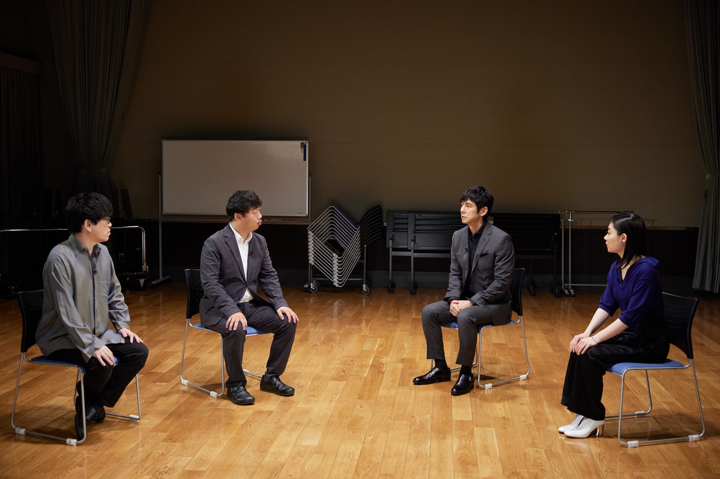 「『ドライブ・マイ・カー』と濱口竜介監督の世界」収録の様子。