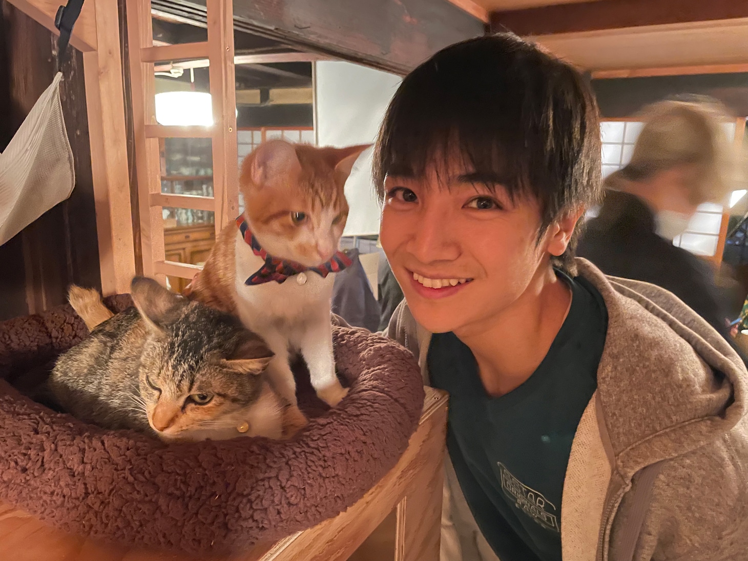 「劇場版 ねこ物件」オフショット（本田剛文）
