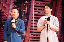 かまいたちの山内健司（左）と濱家隆一（右）。