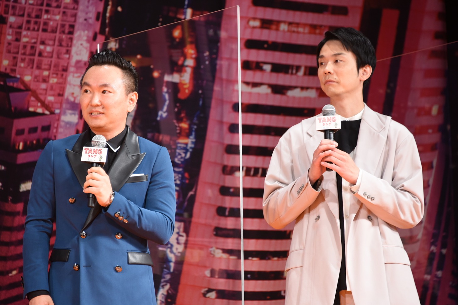 かまいたちの山内健司（左）と濱家隆一（右）。