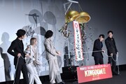 「キングダム2 遥かなる大地へ」初日舞台挨拶の様子。