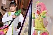 左から山本ひかる演じる鳴海亜樹子、松田るか演じるポッピーピポパポ。