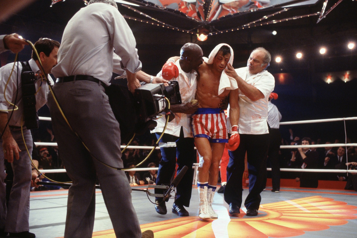 「ロッキーVSドラゴ：ROCKY IV」メイキング写真