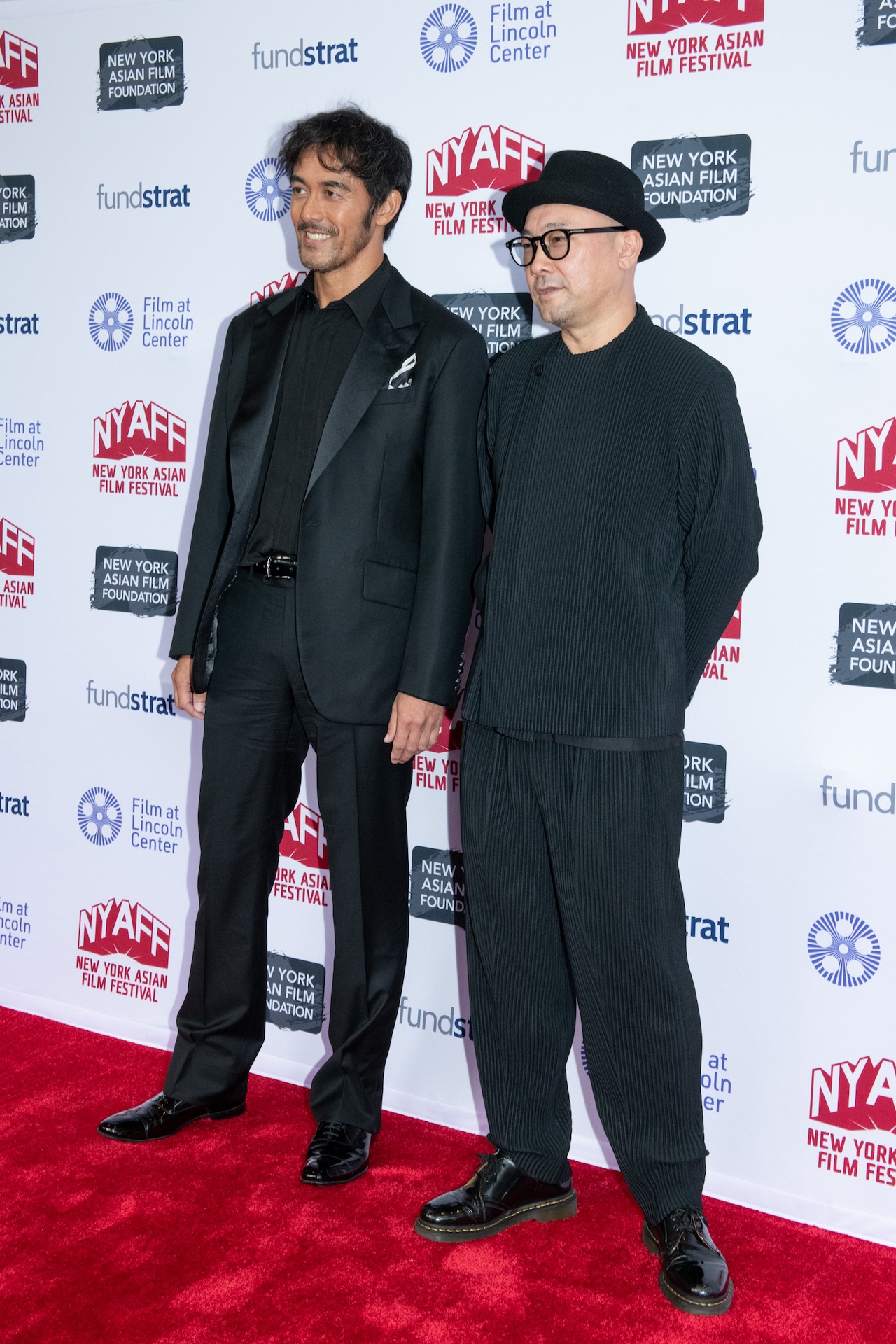 ニューヨーク・アジアン映画祭に参加した阿部寛（左）と内田英治（右）。