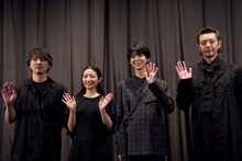 左から松本優作、川島鈴遥、白鳥晴都、オダギリジョー。