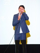 7月26日に広島市内で行われた記者発表に参加した東出昌大。