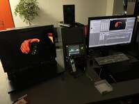 予告編制作の様子。