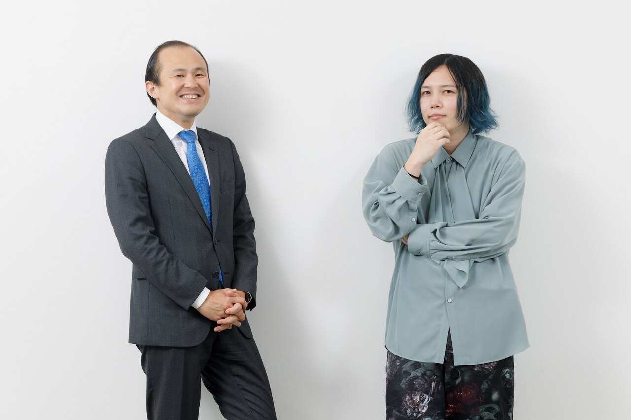 左から久保浩章、しんのすけ。