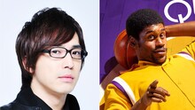 安元洋貴（左）、クインシー・アイザイア演じるアーヴィン・“マジック”・ジョンソン（右）。