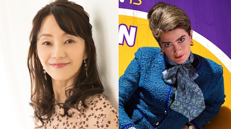 田中敦子（左）、ギャビー・ホフマン演じるクレア・ロスマン（右）。