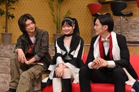 左から杢代和人、青島心、簡秀吉。