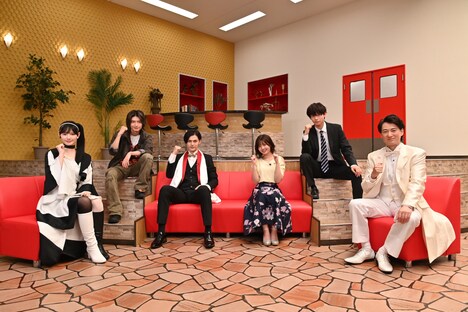 「仮面ライダーギーツ」制作発表の様子。