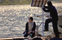 市川崑監督作「犬神家の一族」現場での近藤香南子。