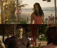 シー・ハルク（上段）とハルク（下段）。