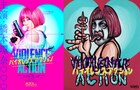 ゲソ食っときなぁ「バイオレンスアクション」くっきー!が橋本環奈を描き下ろし