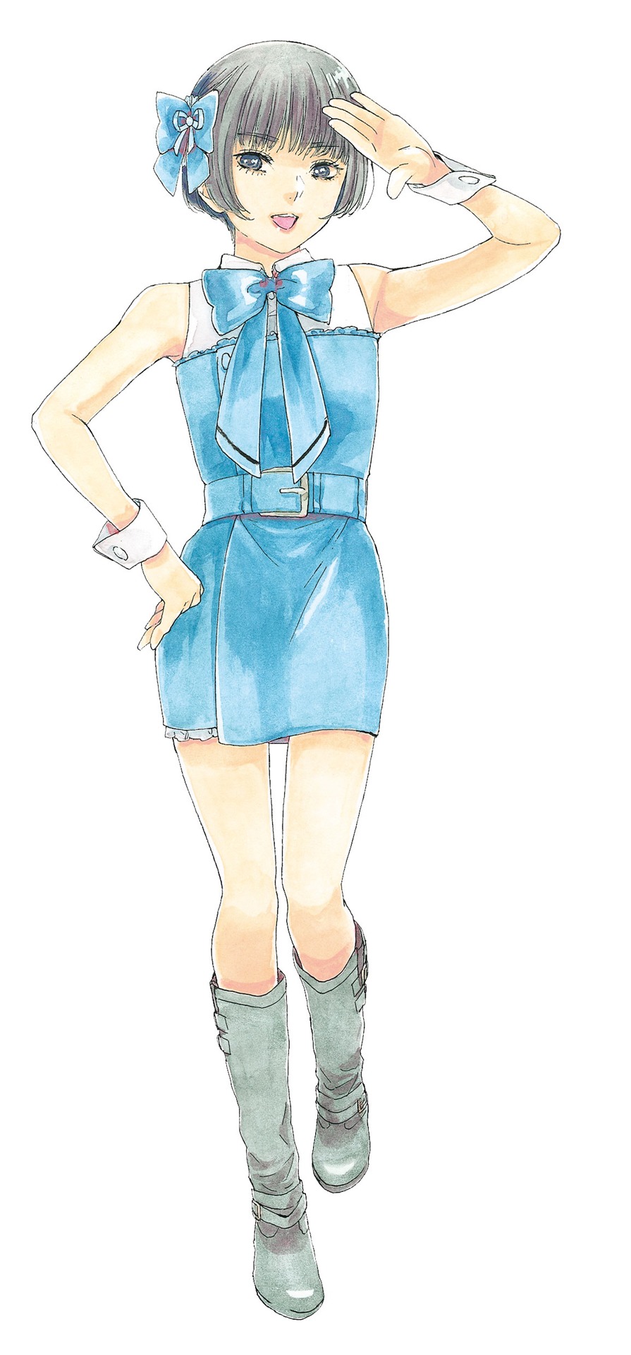 松山空音の原作イラスト。(c)平尾アウリ/徳間書店