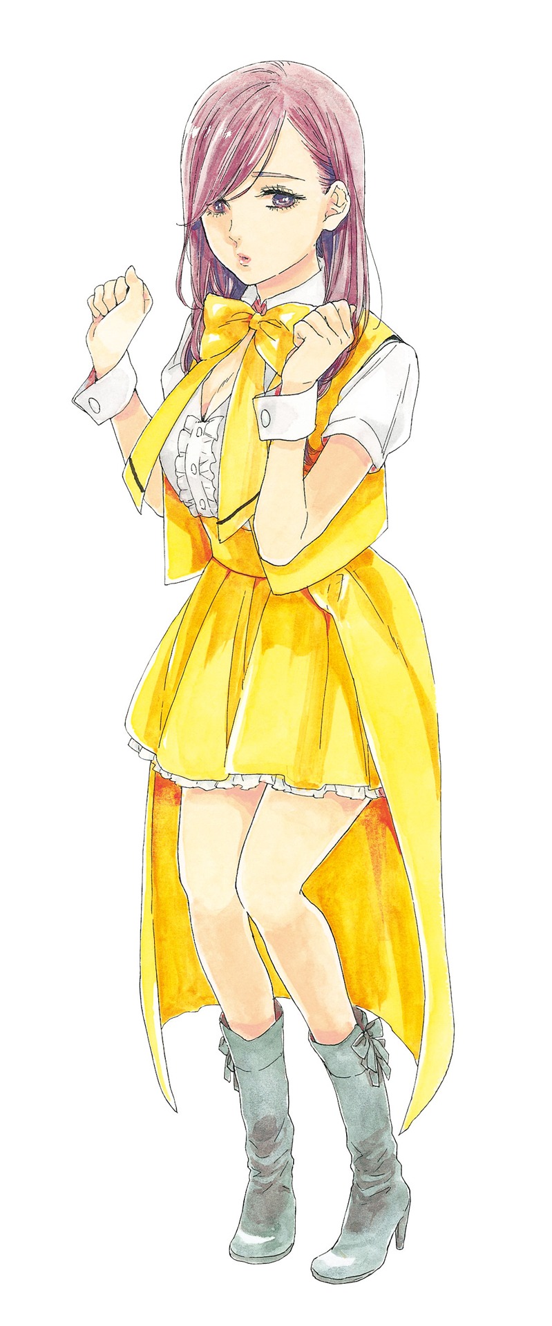 伯方眞妃の原作イラスト。(c)平尾アウリ/徳間書店
