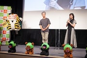 ゆうばり国際ファンタスティック映画祭2022にて、左から佐藤智也、倉島颯良。