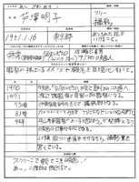 芦澤明子の履歴書。