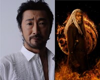 左から大塚明夫、コアリーズ・ヴェラリオン。