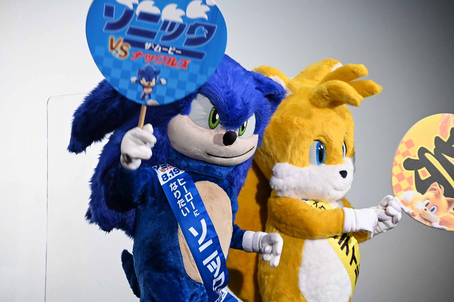 左からソニック、テイルス。