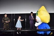 「凪の島」公開記念舞台挨拶の様子。