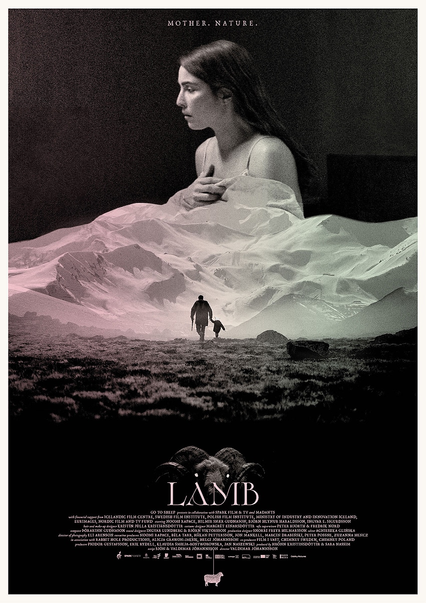 大島依提亜による「LAMB／ラム」のオルタナティブポスター。