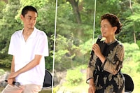 左から菅田将暉、原田美枝子。