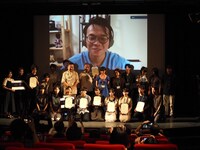 第33回東京学生映画祭の授賞式の様子。