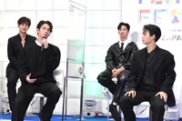 「GMMTV FAN FEST 2022 Live in Japan」来日記者会見の様子。