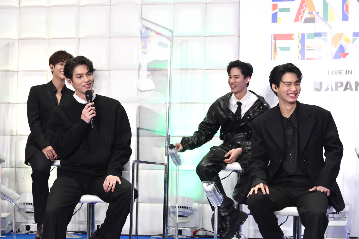 「GMMTV FAN FEST 2022 Live in Japan」来日記者会見の様子。