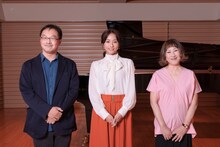 左から深田晃司、木村文乃、矢野顕子。