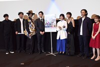 「MIRRORLIAR FILMS Season4」初日舞台挨拶の様子。