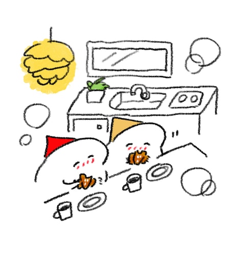 週末北欧部chika「北欧こじらせ日記」（世界文化社）より。