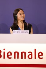 第79回ヴェネツィア国際映画祭公式記者会見に参加した木村文乃。(c)Kazuko Wakayama