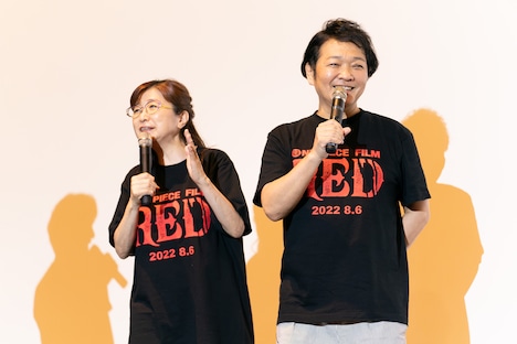 左から田中真弓、山口勝平。