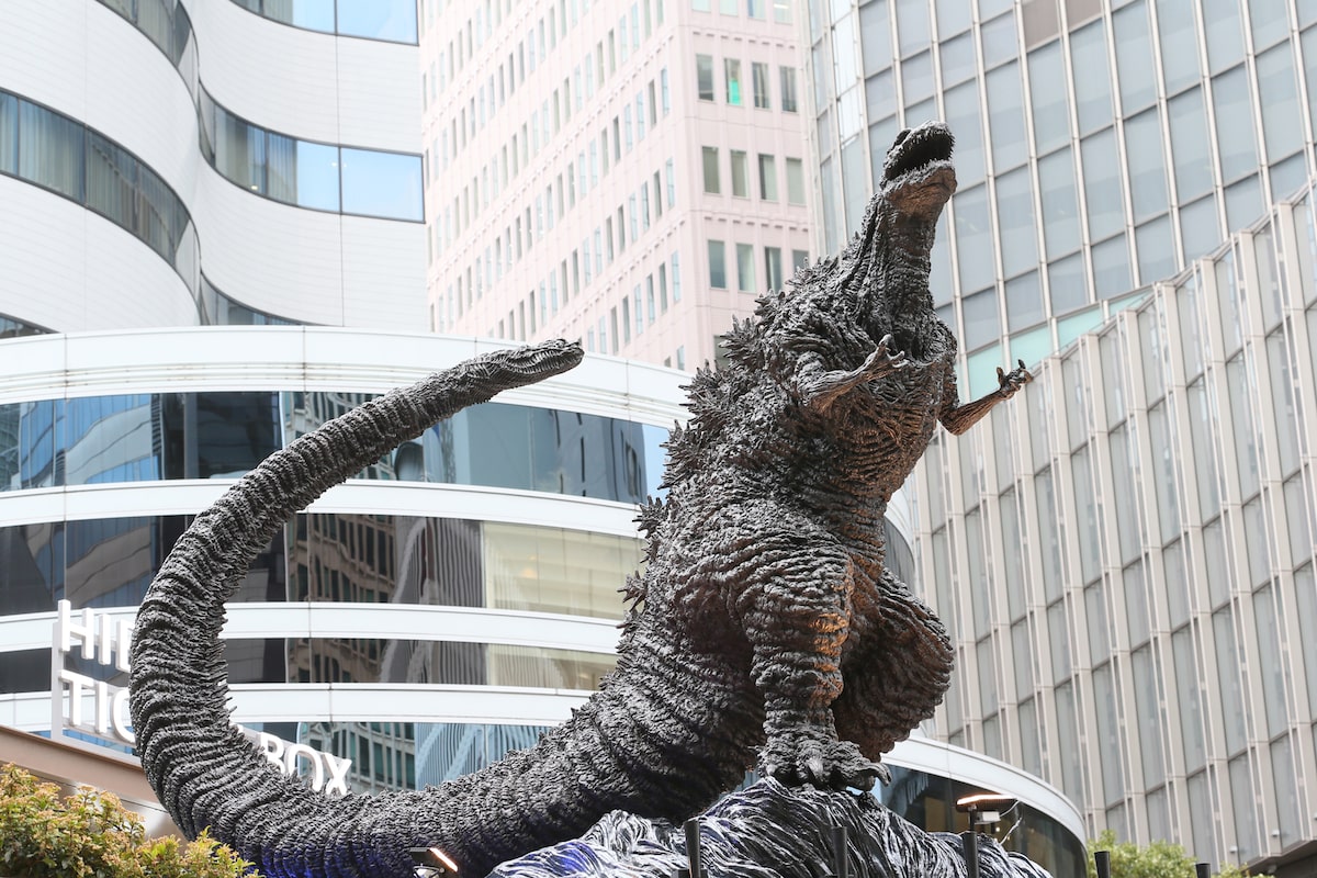 東京・日比谷ゴジラスクエアのゴジラ像。 - 巨大ゴジラが台湾へ、高さ 