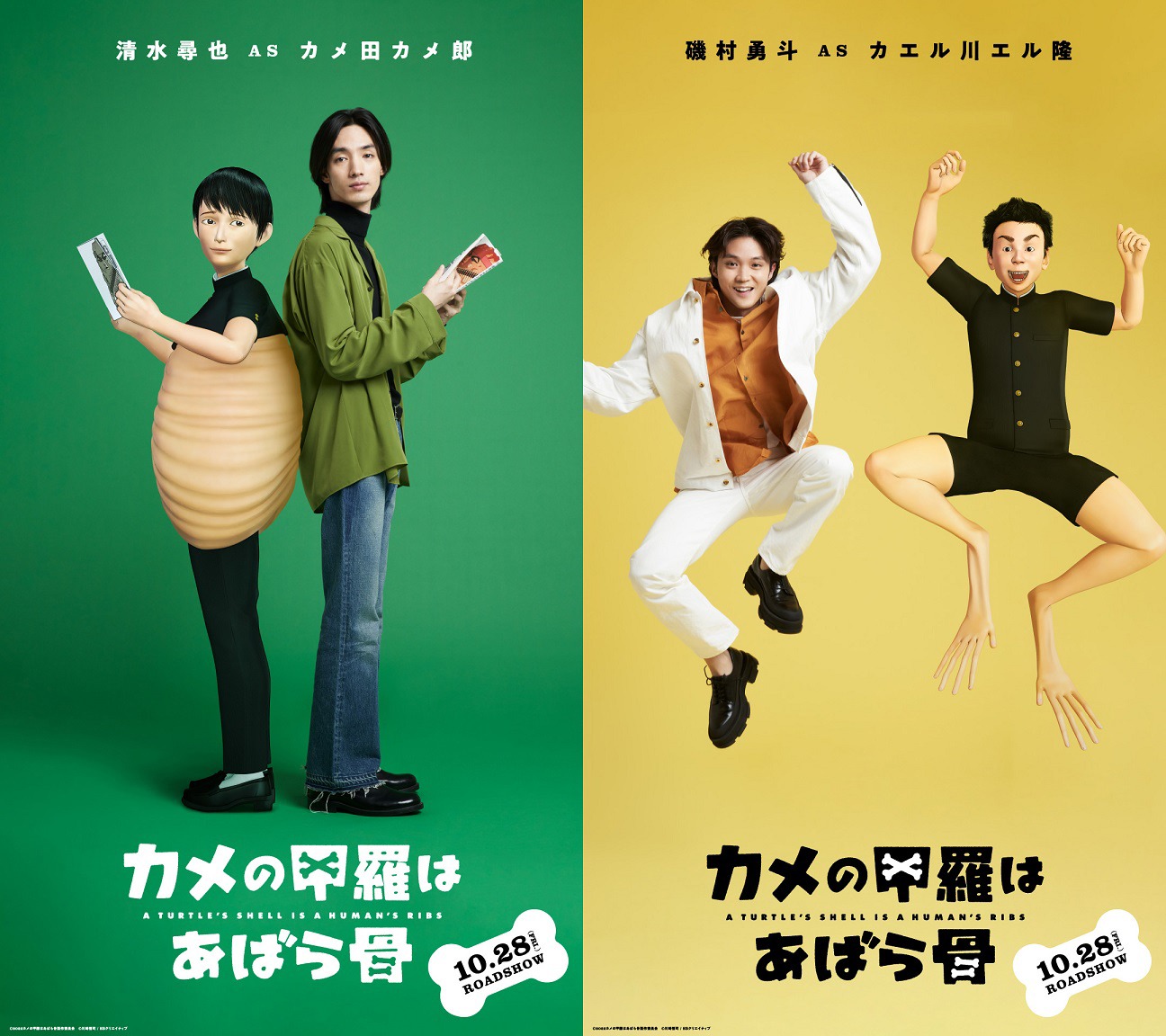 「カメの甲羅はあばら骨」ビジュアル
