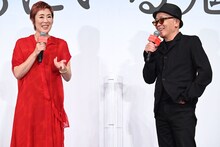 左から寺島しのぶ、廣木隆一。