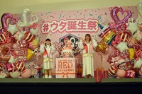 ウタをイメージした装飾が施されたステージの様子。