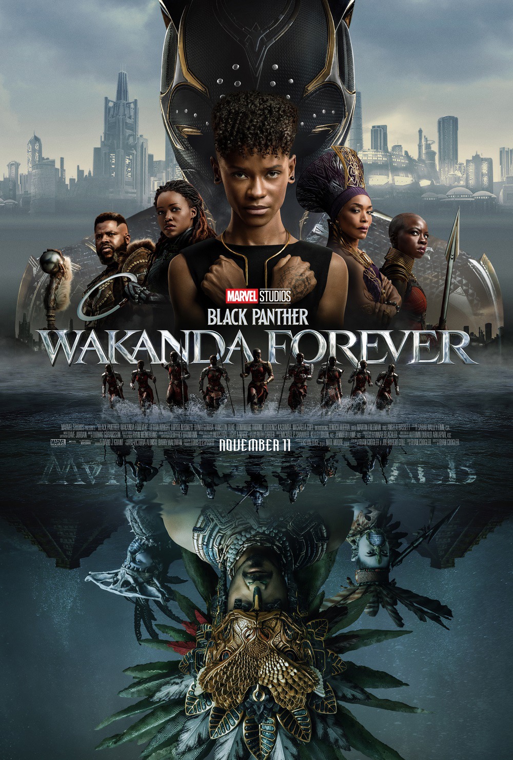 「ブラックパンサー／ワカンダ・フォーエバー」US版本ポスター